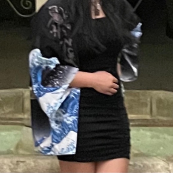 black fish water kimono cardigan from amazon - Picture 3 of 3